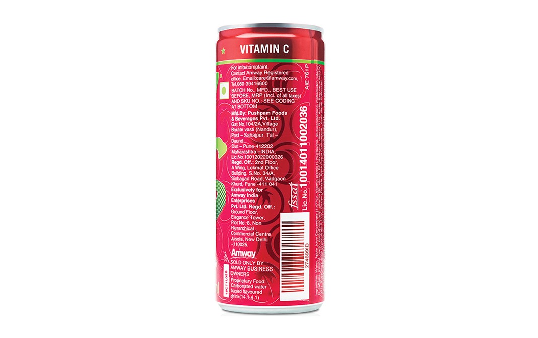XS Energy Drink Apple Strawberry Juice Blast    Can  250 millilitre